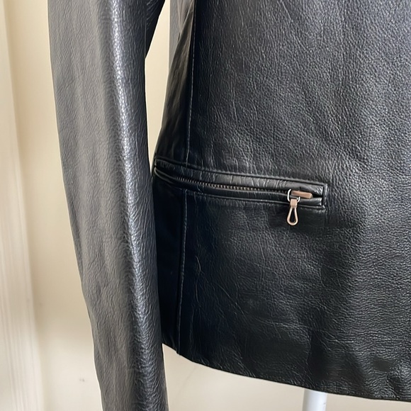 Calvin Klein: Vintage Leather Jacket - Picture 5 of 12